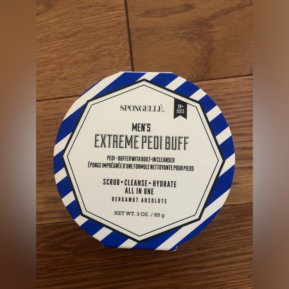 Spongelle Men's extreme Pedi Buff Sponge in bergamot absolute 3oz